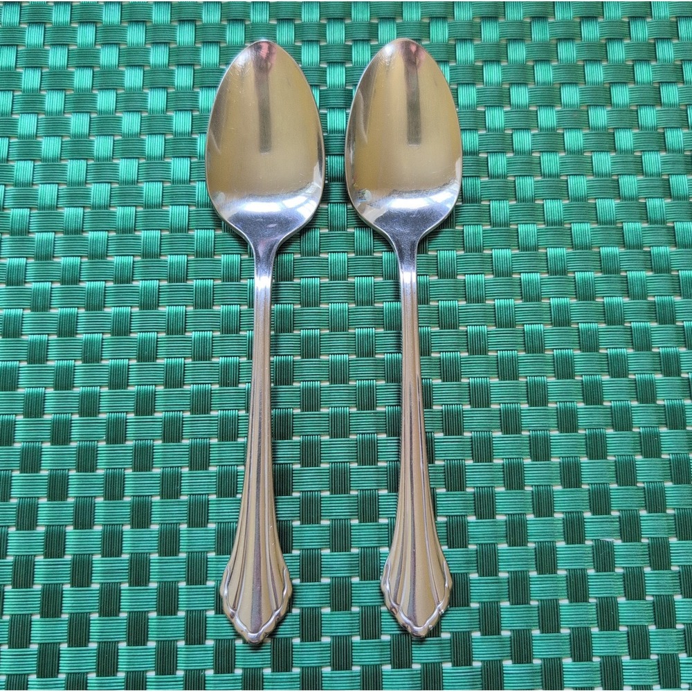 Oneida CLARETTE Teaspoons Set Lot of 2 Community Betty Crocker Stainless USA Vtg - Picture 1 of 10